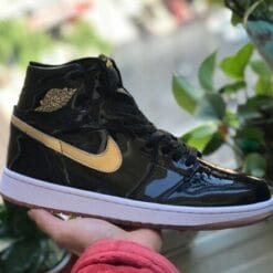 Alternative view of Air Jordan 1 Black Gold OG