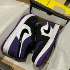Air Jordan 1 Low Black Purple Grape