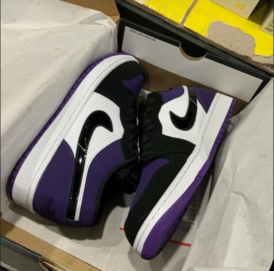 Air Jordan 1 Low Black Purple Grape