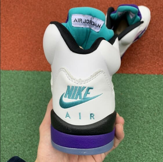 Air Jordan 5 White Purple Grape - Image 2