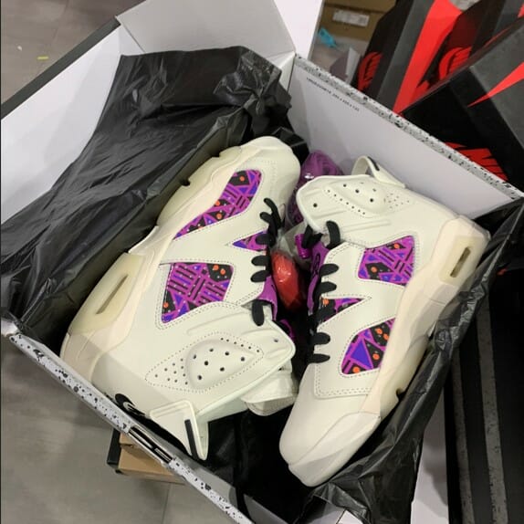 Air Jordan 6 Quai 54 White Purple - Image 2