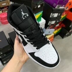 Alternative view of Air Jordan 1 Mid Black White