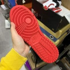 Alternative view of Air Jordan 1 Mid Christmas Red Plaid