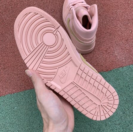 Air Jordan 1 Mid Coral Gold Dirty Powder - Image 2