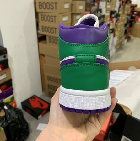 Air Jordan 1 Mid Hulk White Purple Green - Image 2