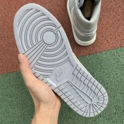 Alternative view of Air Jordan 1 Mid Little Earl Haze Gray Purple