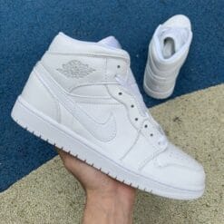 Alternative view of Air Jordan 1 Mid Pure White