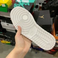 Alternative view of Air Jordan 1 Mid Top White Grey