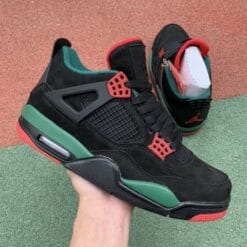 Alternative view of Air Jordan 4 Black Green