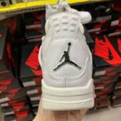 Alternative view of Air Jordan 4 Silver Pure Money