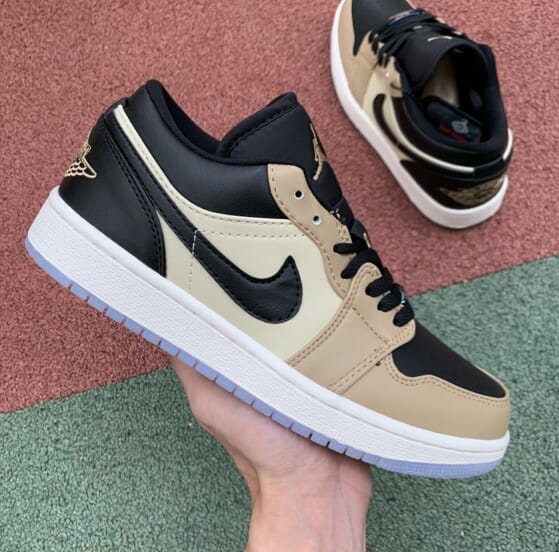 Air Jordan 1 Low Black Khaki Chameleon - Image 3