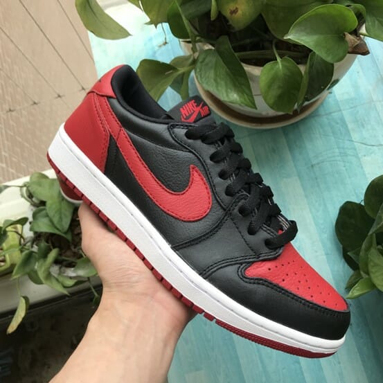 Air Jordan 1 Low Black Red Banned - Image 3