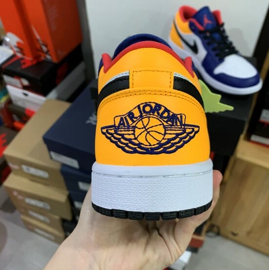 Air Jordan 1 Low Blue Yellow - Image 3
