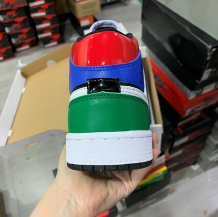 Air Jordan 1 Mid Game Time Patent Leather Iridescent - Image 3