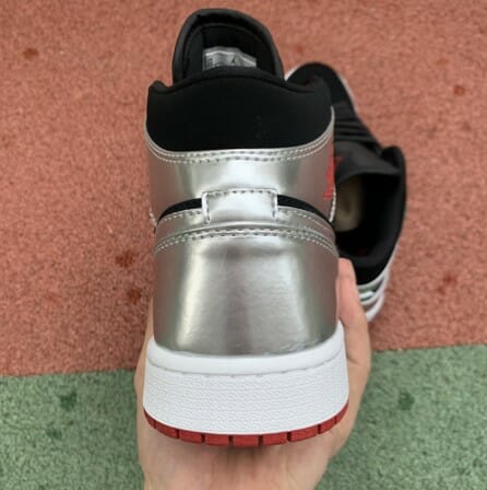 Air Jordan 1 Mid Mirror Silver - Image 3