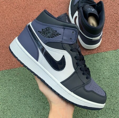 Air Jordan 1 Mid Sanded Purple Toe - Image 3