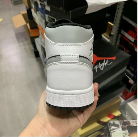 Air Jordan 1 Mid White Shadow Grey - Image 3