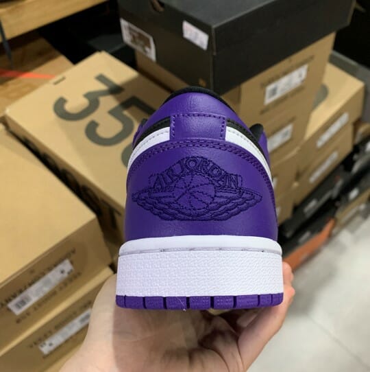 Air Jordan 1 Low Black Purple Toe Grape - Image 4