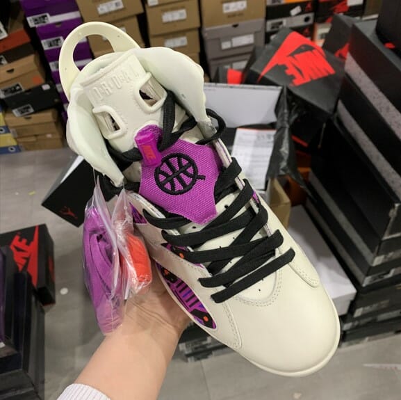 Air Jordan 6 Quai 54 White Purple - Image 4