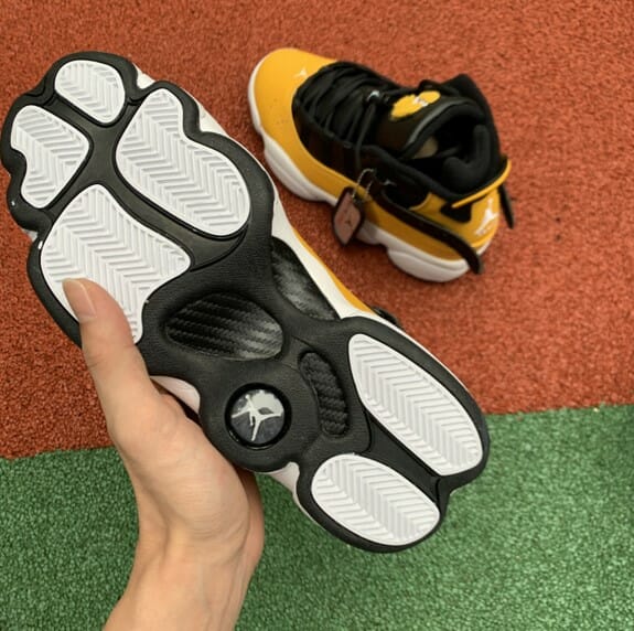 Air Jordan 6 Rings Crowns Black And Yellow - Image 4