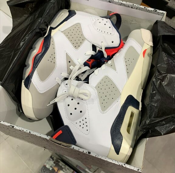 Air Jordan 6 Tinker White Blue Infrared - Image 4