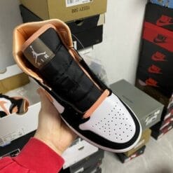 Air Jordan 1 Mid Black Pink Peach