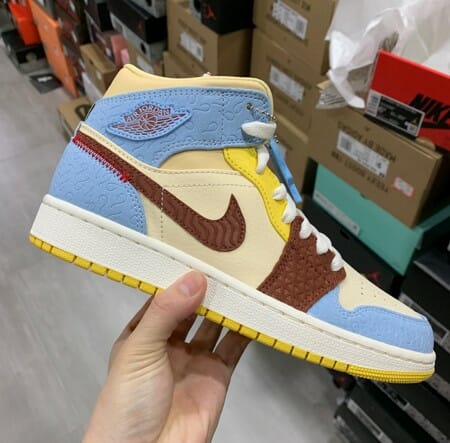 Air Jordan 1 Mid Fearless Maison African Style - Image 4
