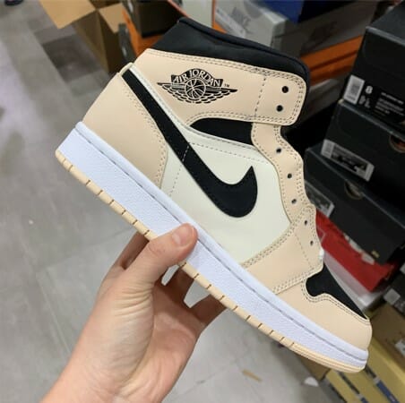 Air Jordan 1 Mid Milk Tea Color - Image 3