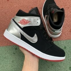 Air Jordan 1 Mid Mirror Silver