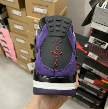 Travis Scott x Air Jordan 4 Purple Suede - Image 4