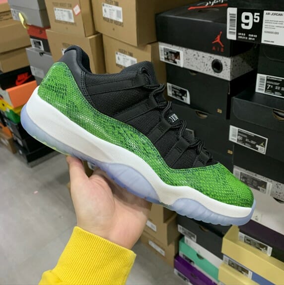 Air Jordan 11 Green Snakeskin