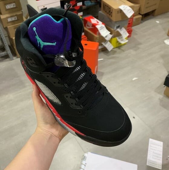 Air Jordan 5 Black Purple Grape