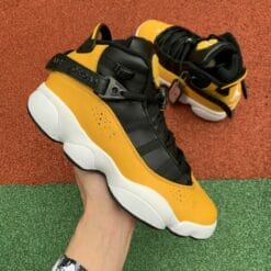 Air Jordan 6 Rings Crowns Black And Yellow
