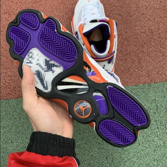 Air Jordan 6 Rings Crowns White Orange