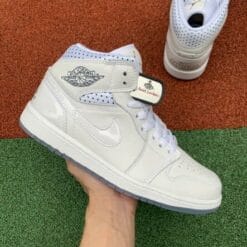Air Jordan 1 Crystal Bottom Wave Nod Layer Leather