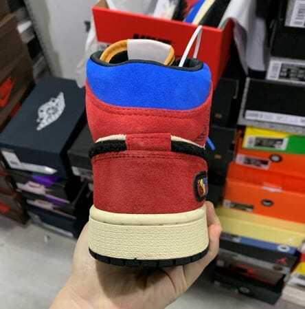 Air Jordan 1 Mid Colorful Stitching Corduroy