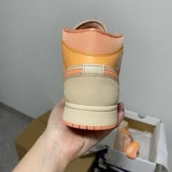 Air Jordan 1 Mid GS Apricot Orange White