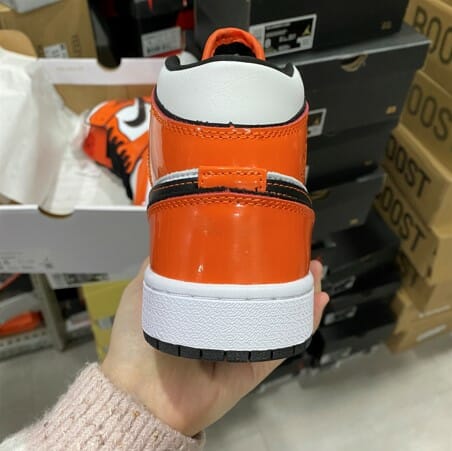 Air Jordan 1 Mid Leather Buckle Turf Orange
