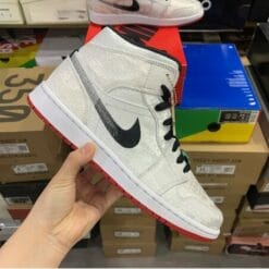 Air Jordan 1 Mid White Silk Copper Coins