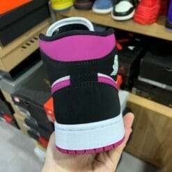 Air Jordan 1 Mid Black Purple White