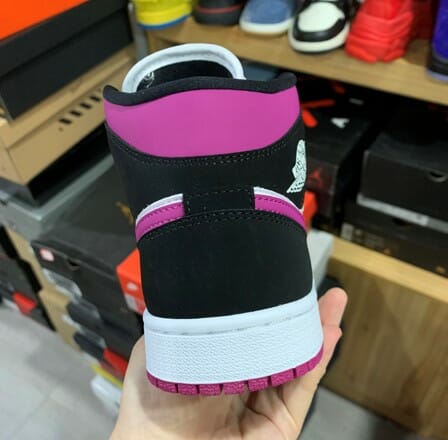 Air Jordan 1 Mid Black Purple White