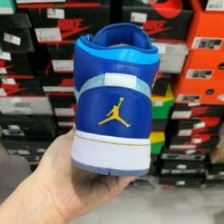 Air Jordan 1 Mid GS Fly Crystal Bottom Blue Heaven