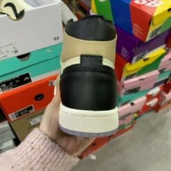 Air Jordan 1 Fossil Milk Tea Black