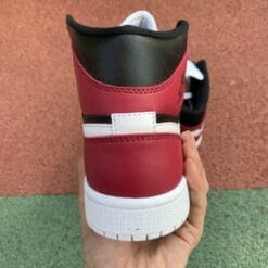 Air Jordan 1 Mid Wine Red Toe