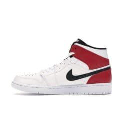 Air Jordan 1 Mid White Black Gym Red