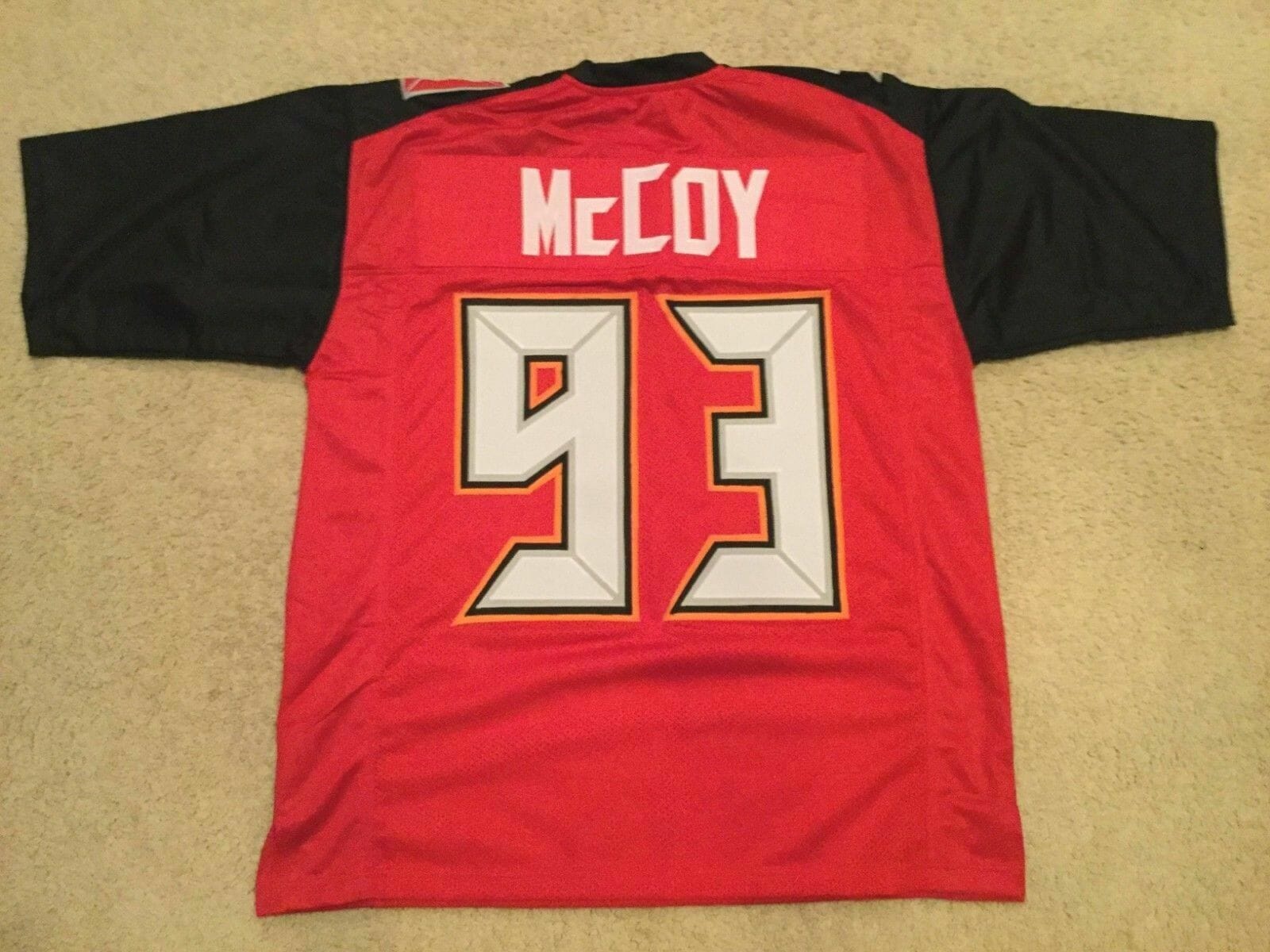UNSIGNED CUSTOM Sewn Stitched Gerald McCoy Red Jersey