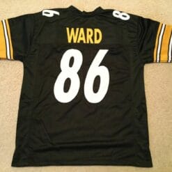 UNSIGNED CUSTOM Sewn Stitched Hines Ward Black Jersey