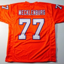 UNSIGNED CUSTOM Sewn Stitched Karl Mecklenburg Orange Jersey