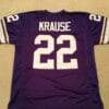 UNSIGNED CUSTOM Sewn Stitched Paul Krause Purple Jersey