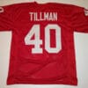 UNSIGNED CUSTOM Sewn Stitched Pat Tillman Red Jersey